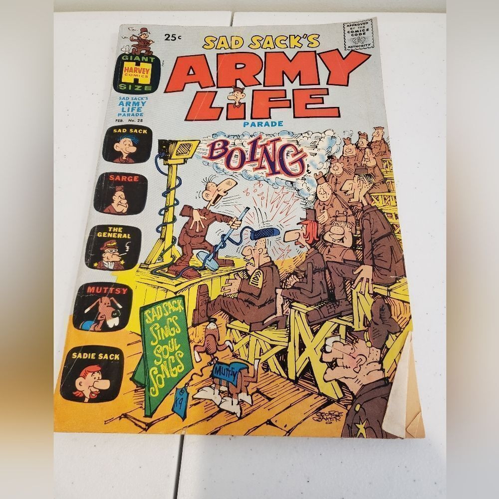 Vintage Sad Sacks's Army Life Comic #28 1970